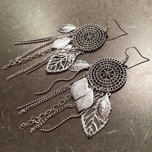 NWOT Show-Stopping “Silver” Dangling Earrings